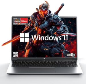 KAIGERR Laptop para juegos, laptop 2026 con AMD Ryzen 7 7735HS